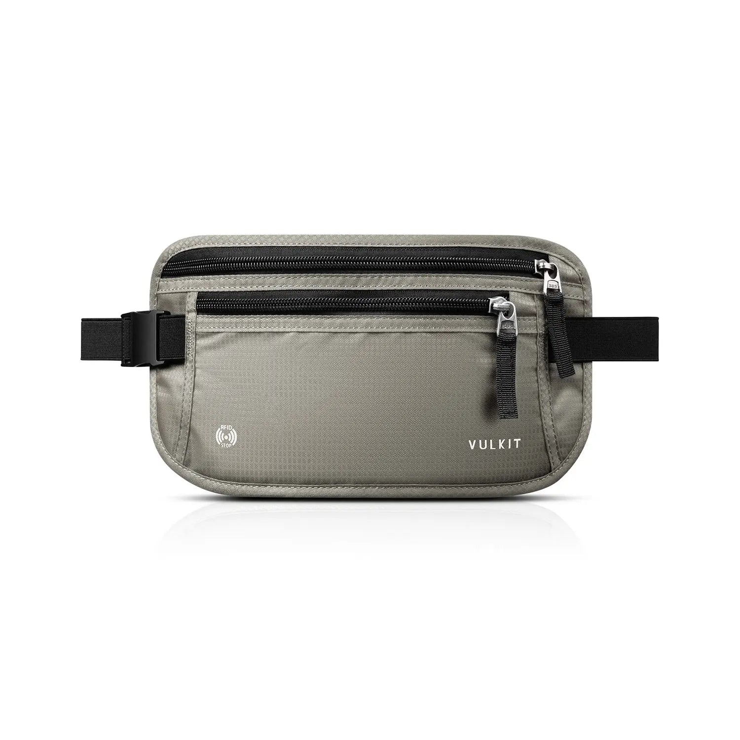 VULKIT VRB102 marsupio soldi viaggio grigio RFID nylon