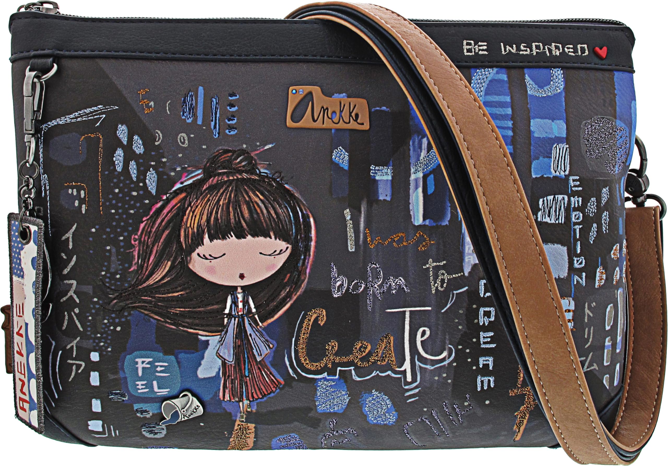 Anekke Contemporary M borsa tracolla donna multicolor 28x21 cm