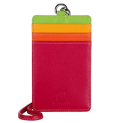 Mywalit Milano card holder lanyard Sangria Multi viaggio