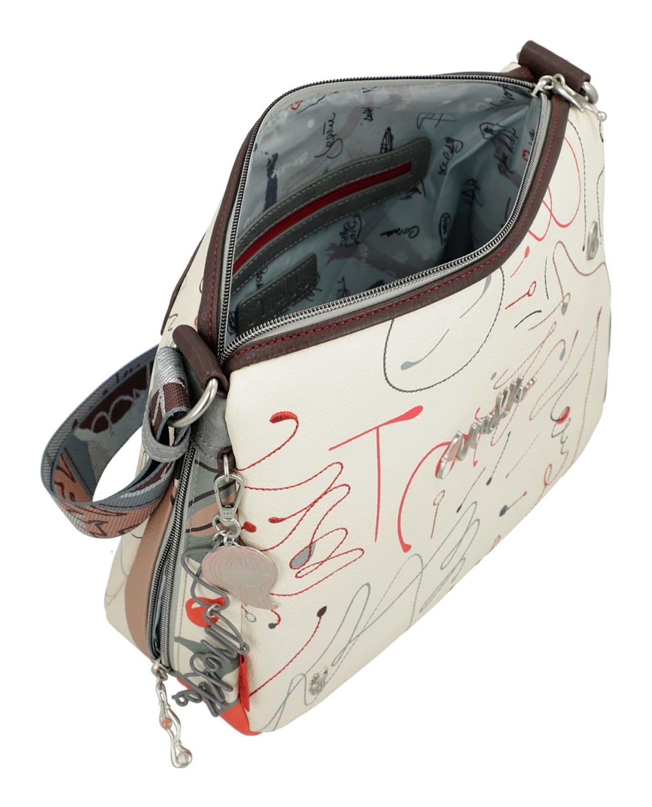 Anekke Mediterranean Borsa a Tracolla Ole con Zip