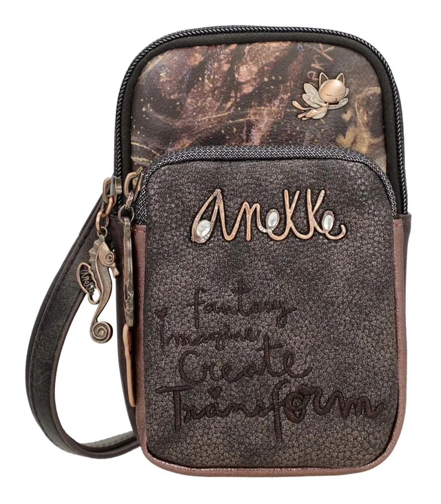 Anekke Branch Land tracolla mini marrone 12x19x5 cm