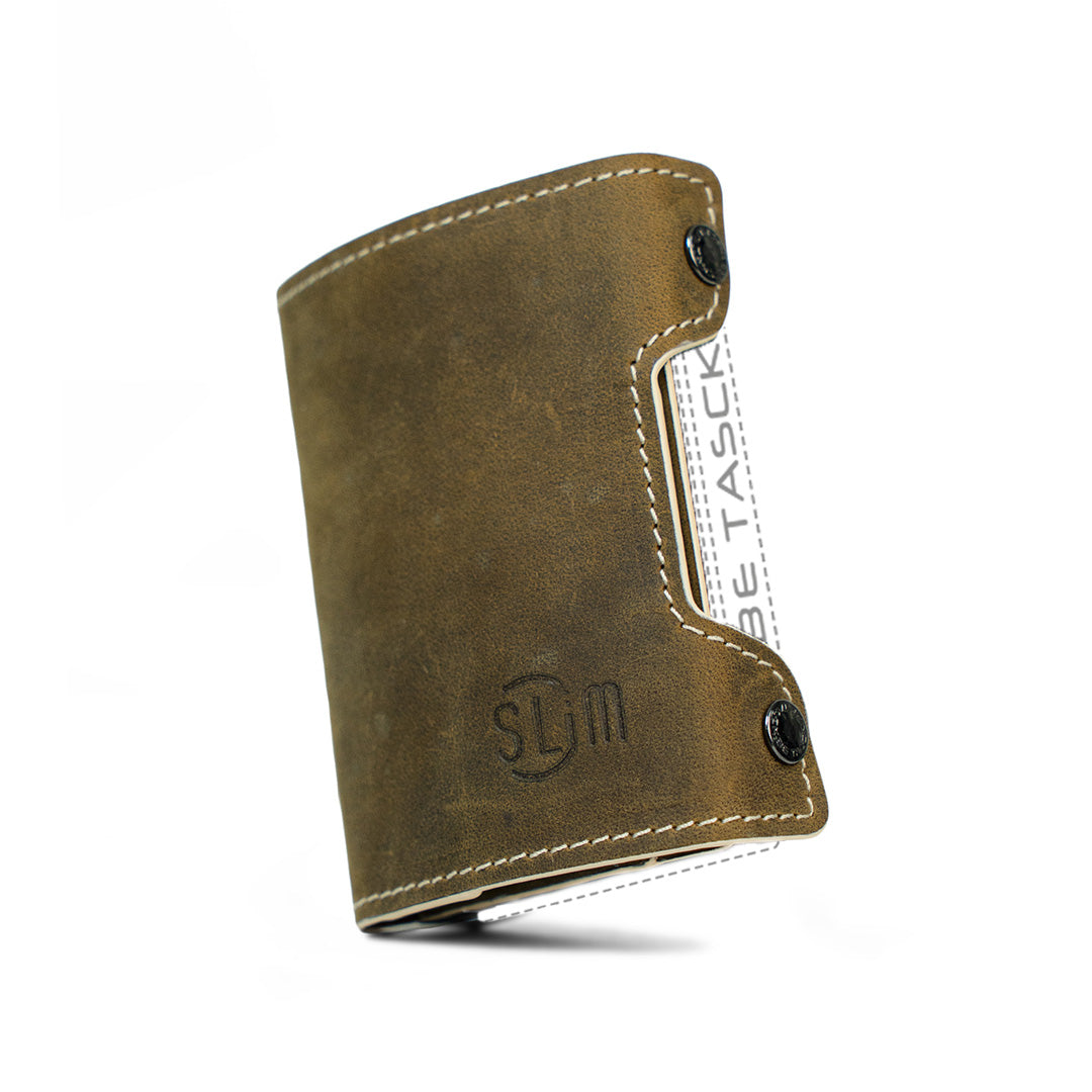SLim Be Tasck cover cuoio pelle crazy horse telefono
