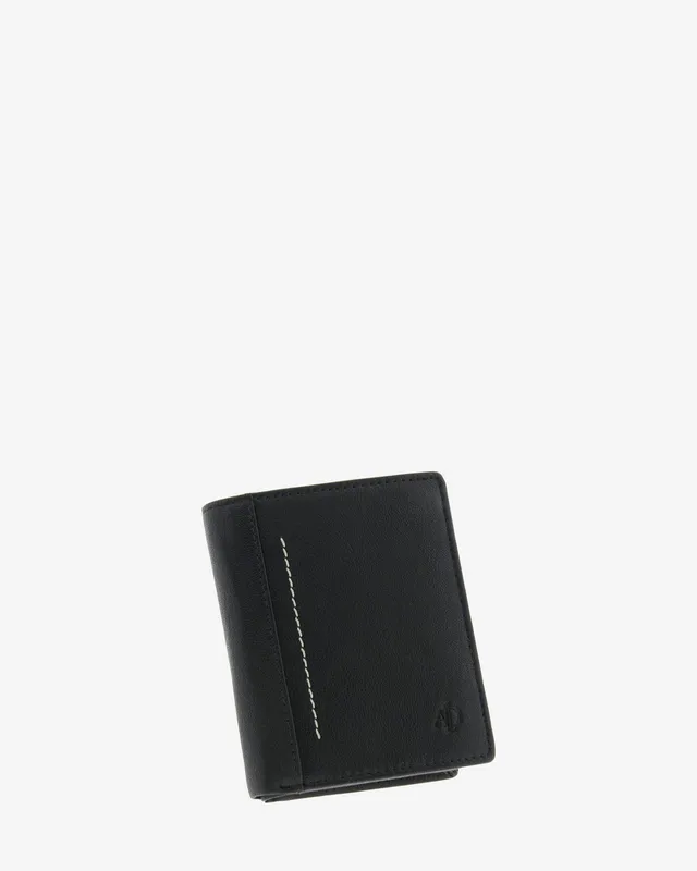 Adapell Maxwell 1656 portafoglio uomo verticale Nero RFID