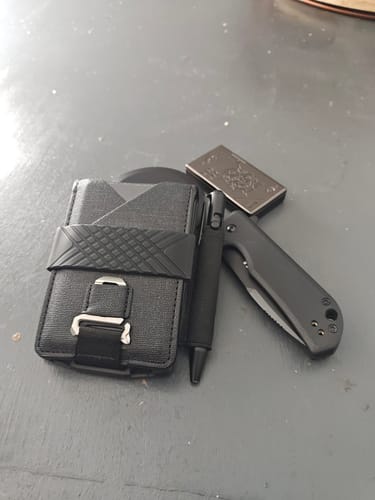 Dango M1 Lite Bifold portafoglio nero blackout RFID 13 carte