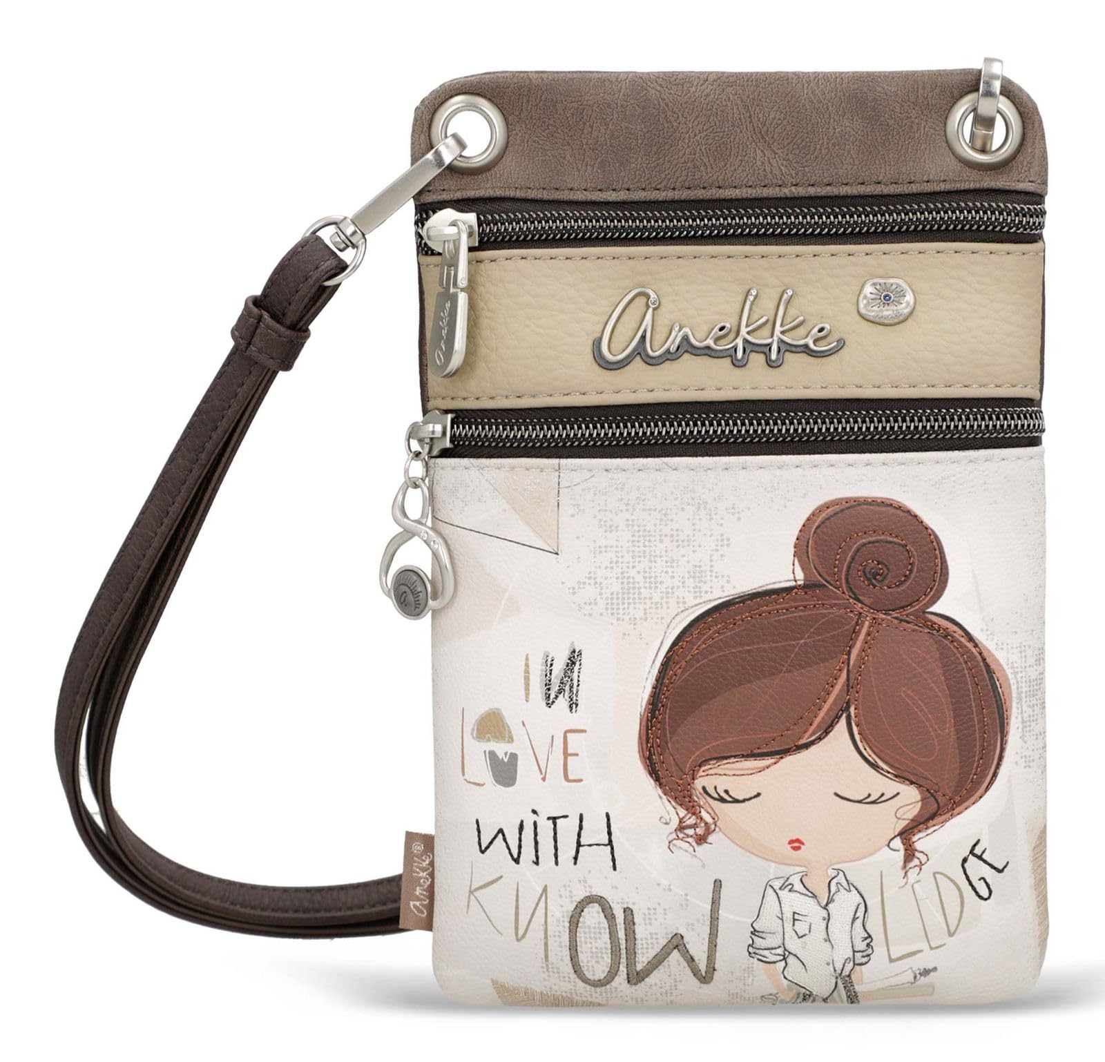 Anekke Sophia Mini Borsa a Tracolla Donna Stampa Geometrica