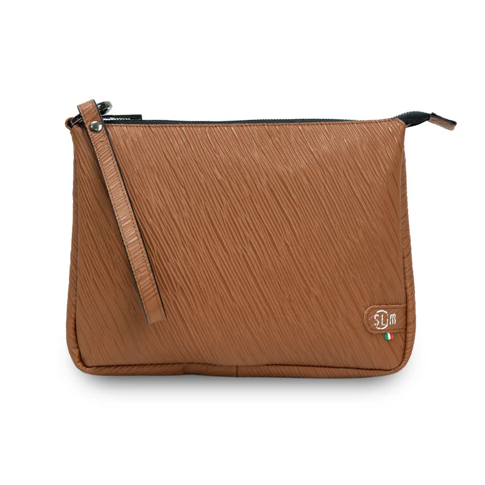SLim Pochette Max Epi Marrone Pochette 25x19 cm