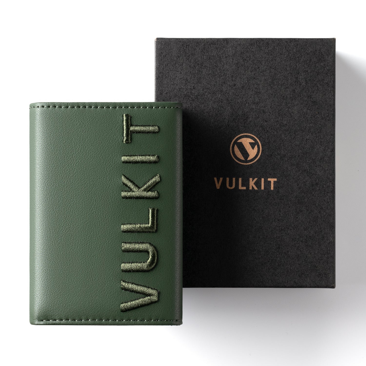 VULKIT Pop Up Wallet VC302 portafoglio marrone RFID zip