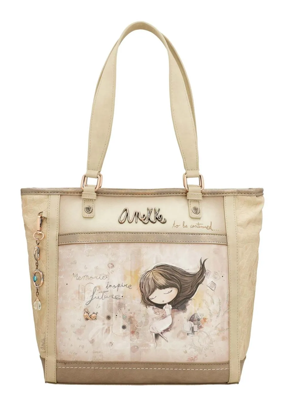 Anekke Memories borsa a spalla grande multicolor
