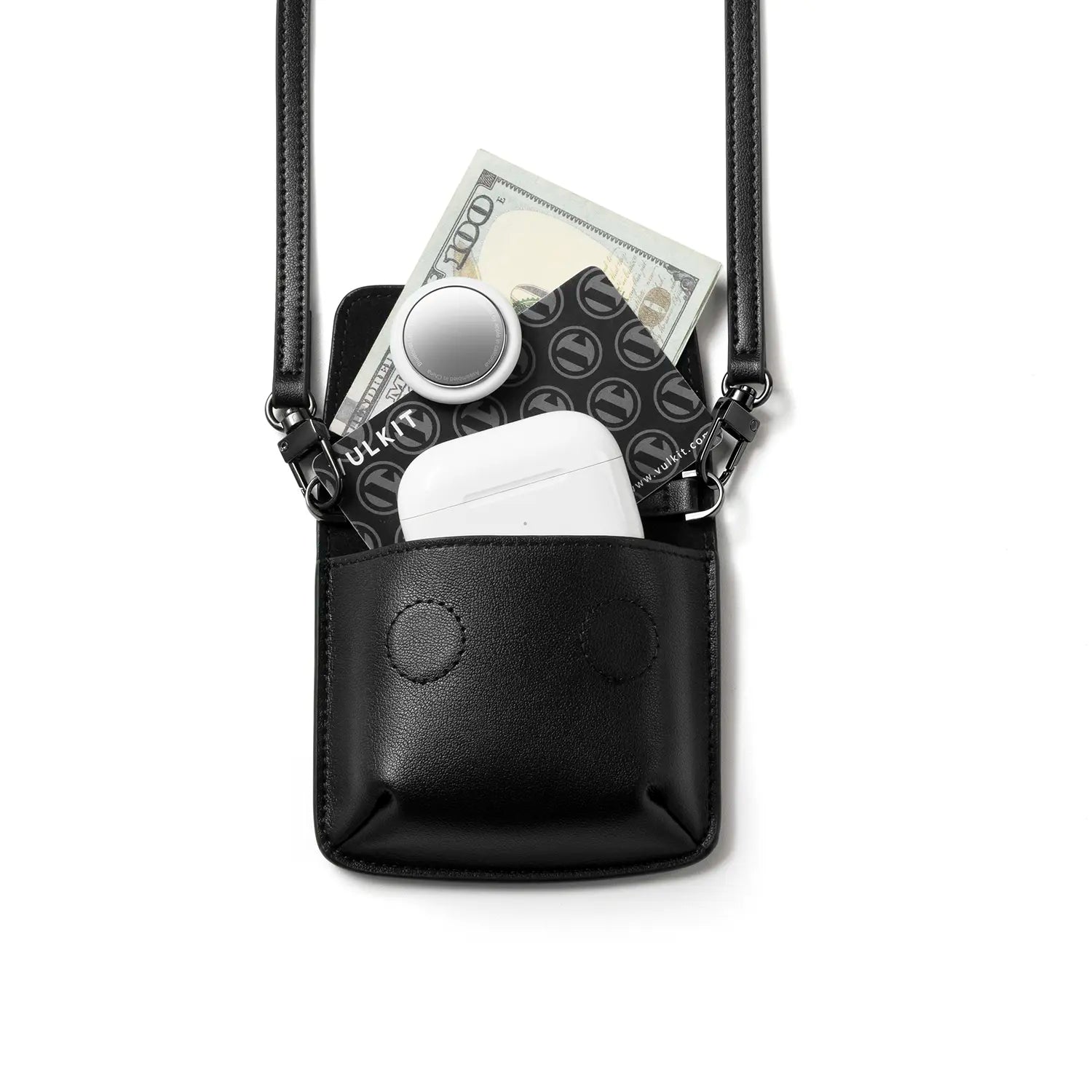 VULKIT Accessories VPA124 custodia auricolari microfibra nera