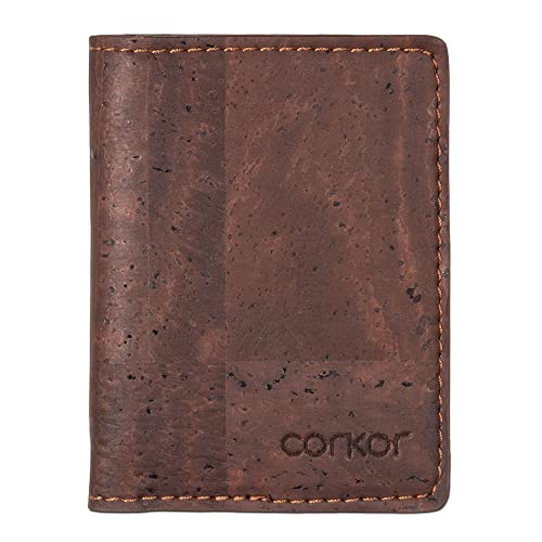 Corkor Wallets Portafoglio Sughero Marrone RFID