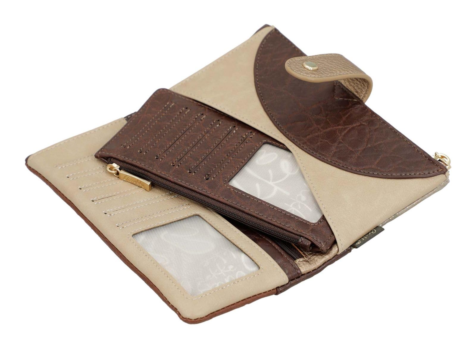 Anekke Muse Portamonete Grande RFID Donna Flessibile