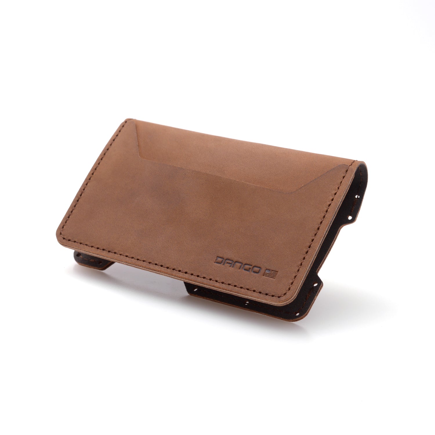 Dango Wallet Add-Ons 3 Pocket Bifold portafoglio Whiskey Brown