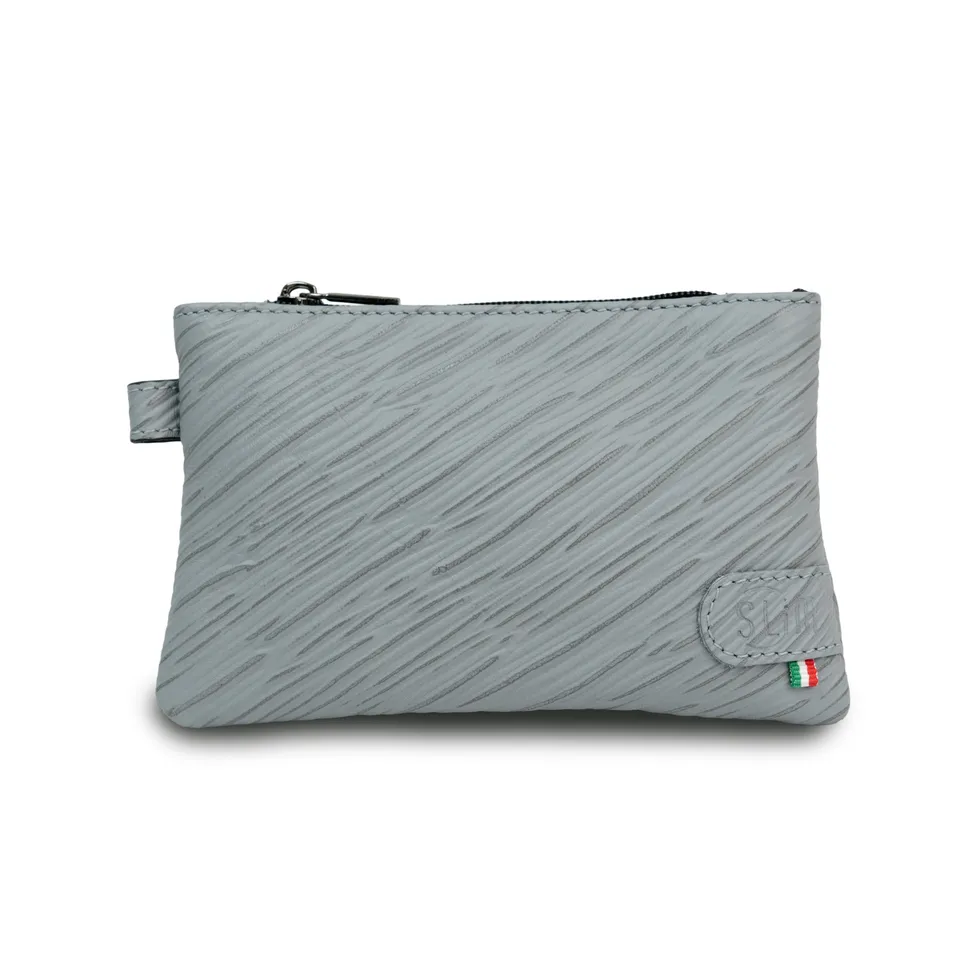 SLim Mini Pochette Epi Grigio pochette vera pelle