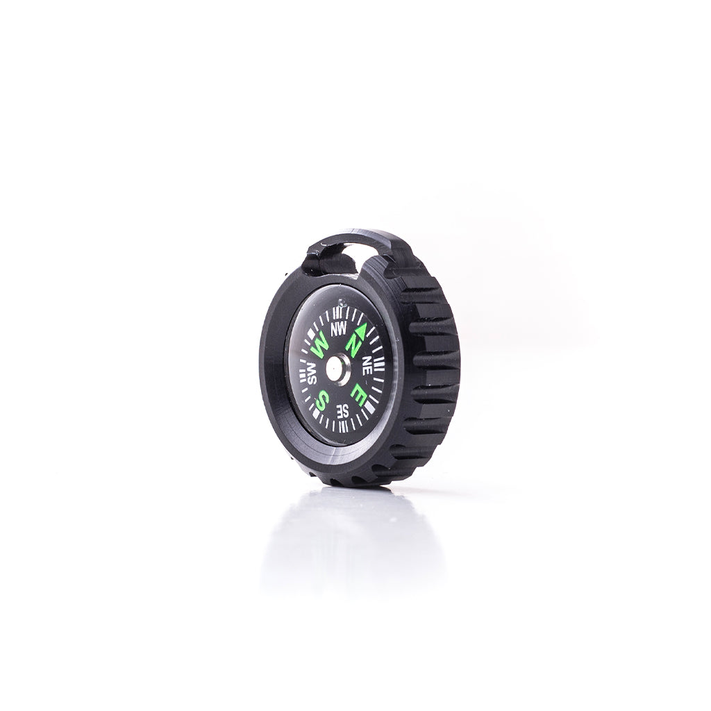 Dango Compass bussola tascabile Jet Black alluminio liquido