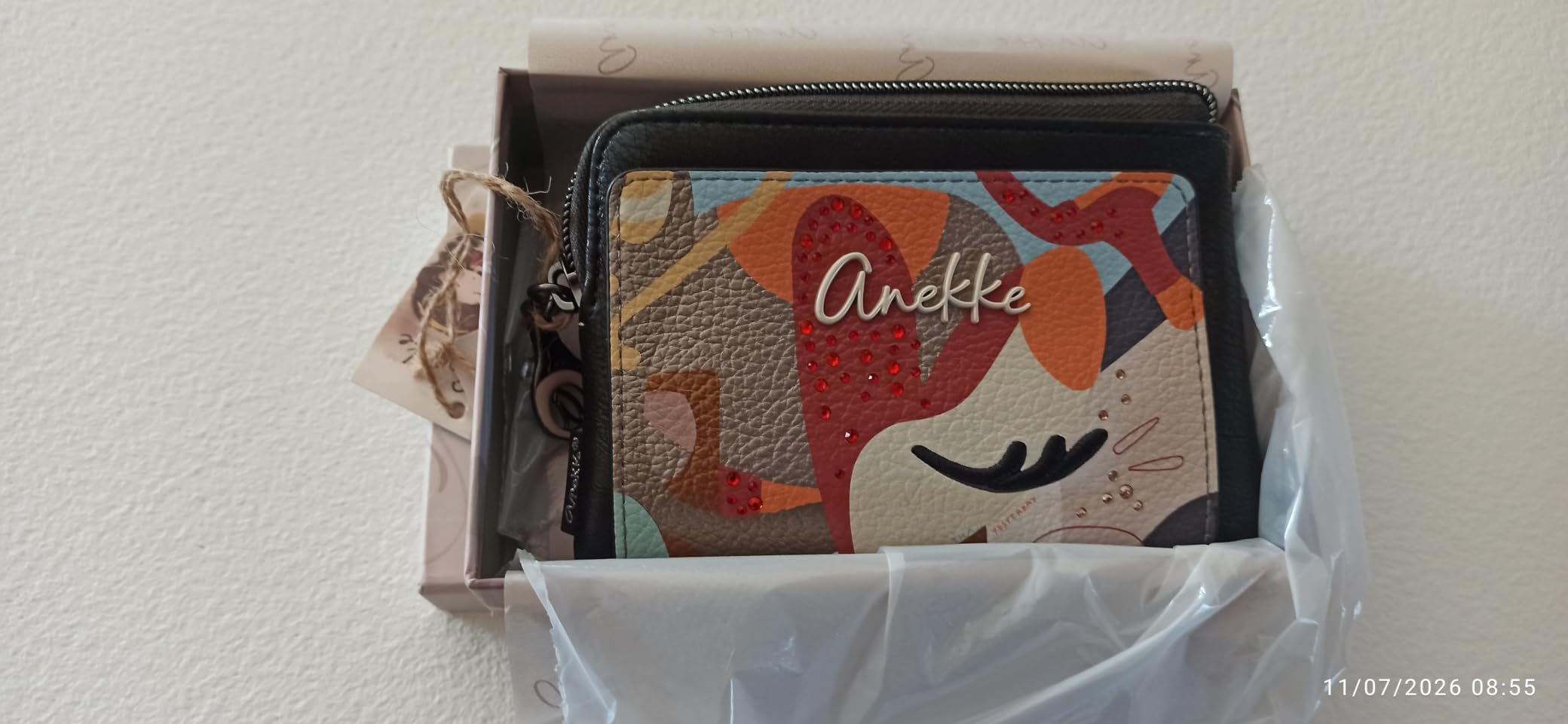 Anekke Eikon Portafoglio Rigido Medio Donna Arte