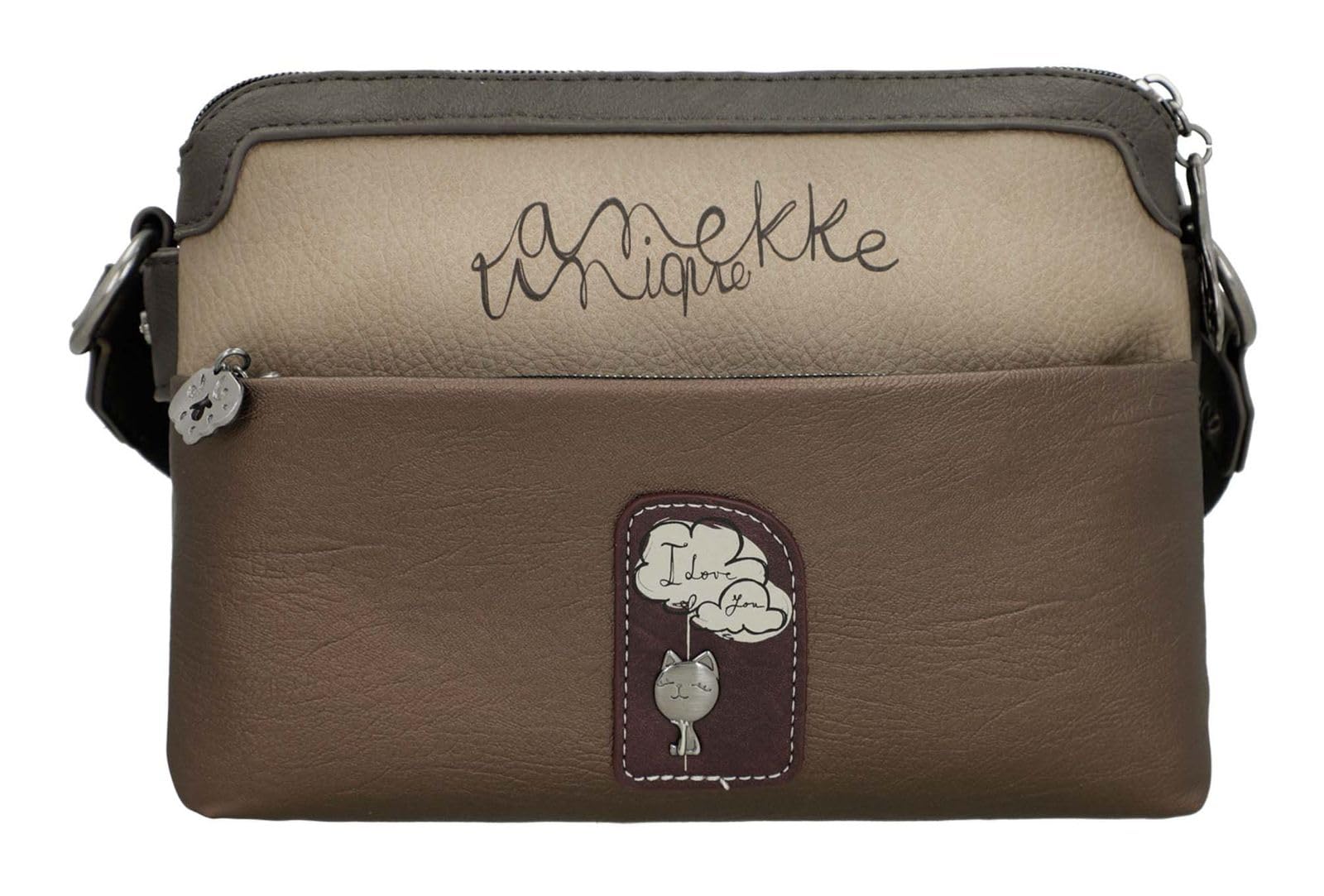 Anekke Manifesto Triplo Scomparto Borsa Tracolla Donna