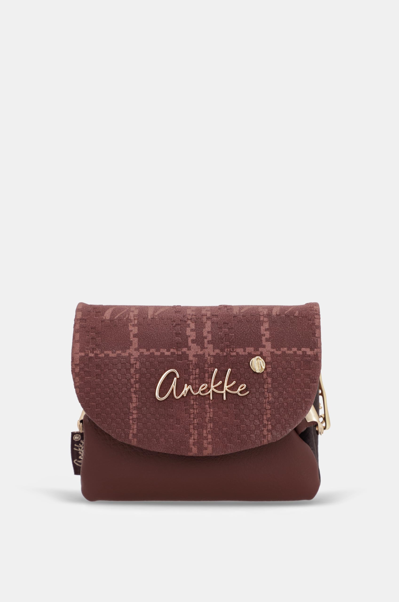 Anekke Burgundy Portamonete Patta Bordeaux