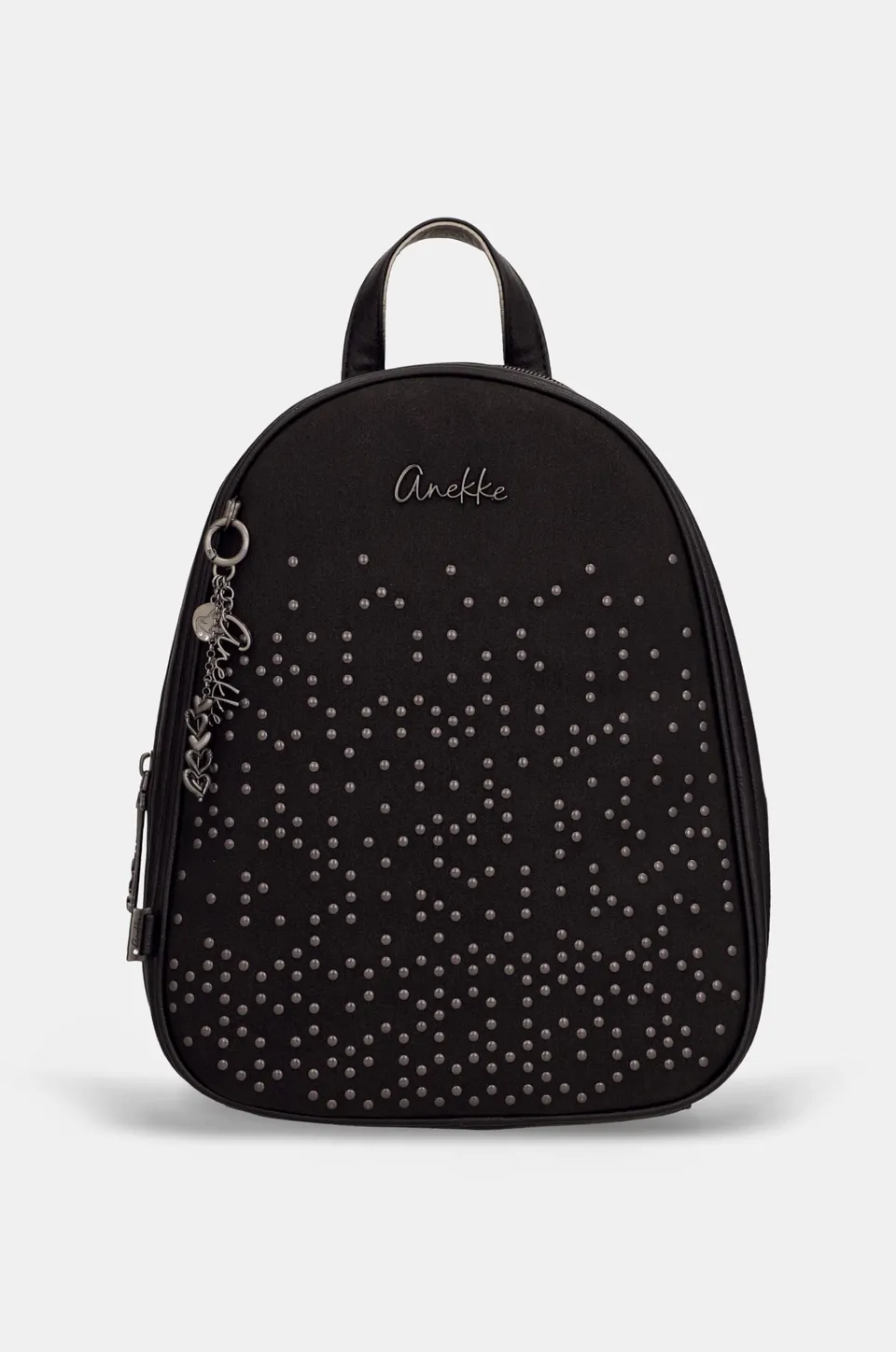 Anekke Black Zaino Medio Nero con Cerniera