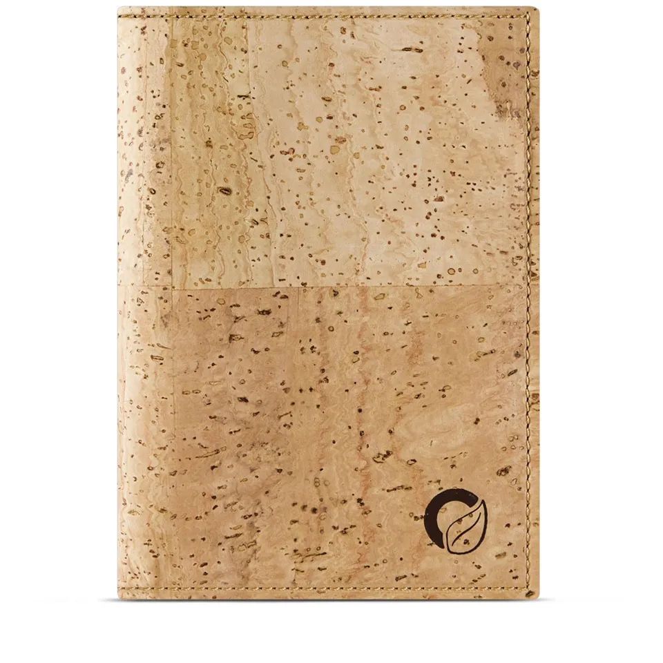 Corkor Wallets portafoglio passaporto sughero marrone chiaro