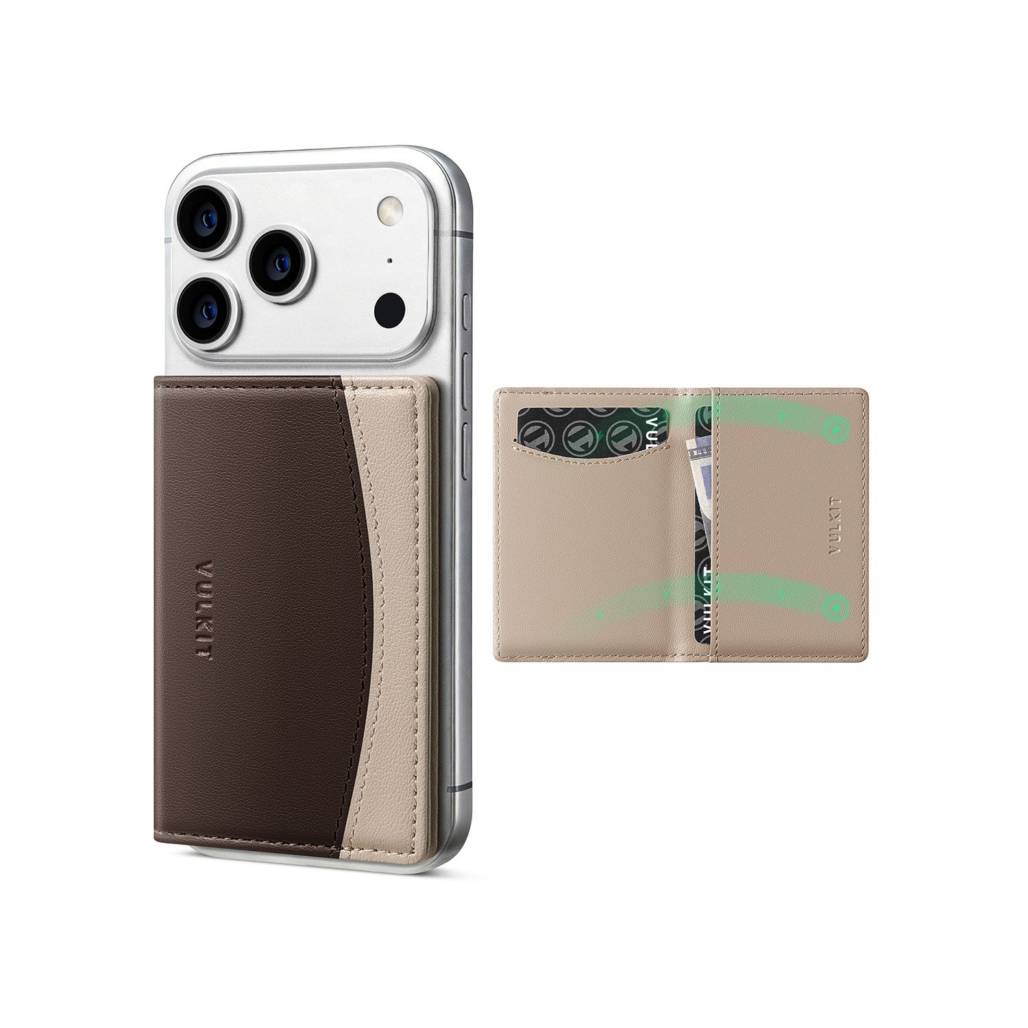 VULKIT Phone Case VPA121 portacarte telefono nero