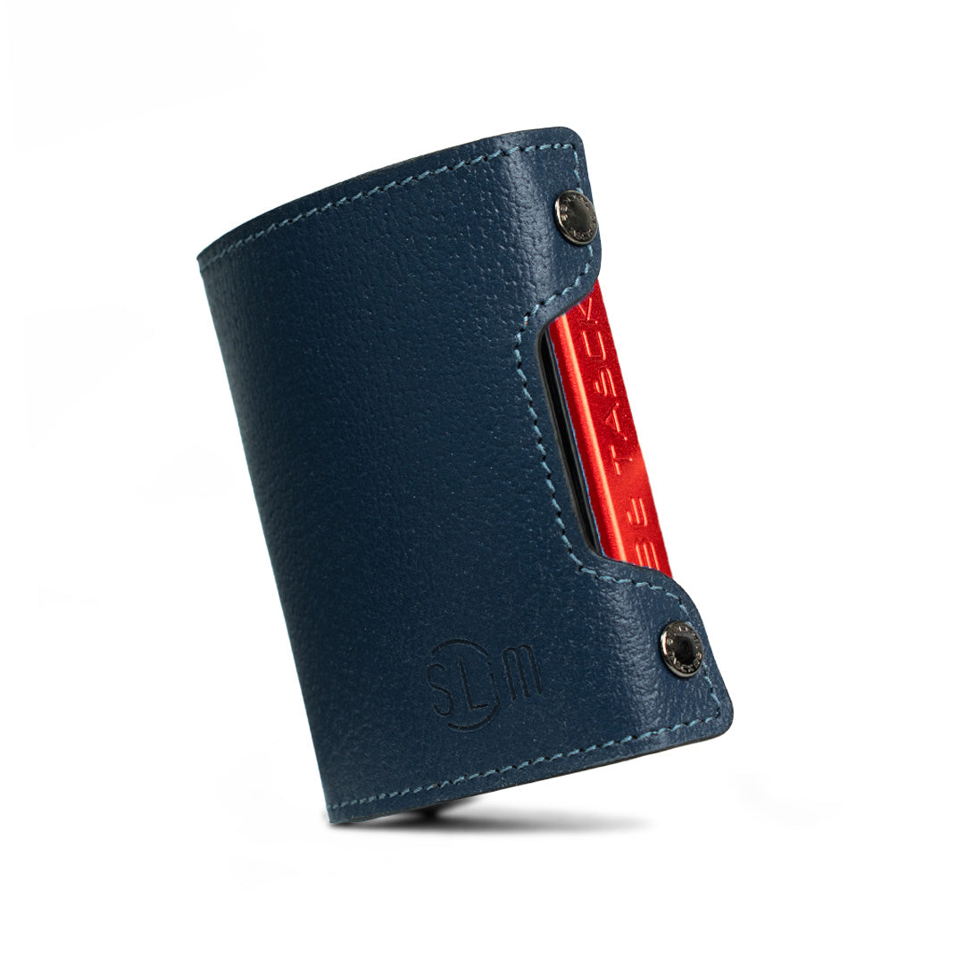 SLim Be Tasck Portafoglio Blu Cinghialino Frame Nero