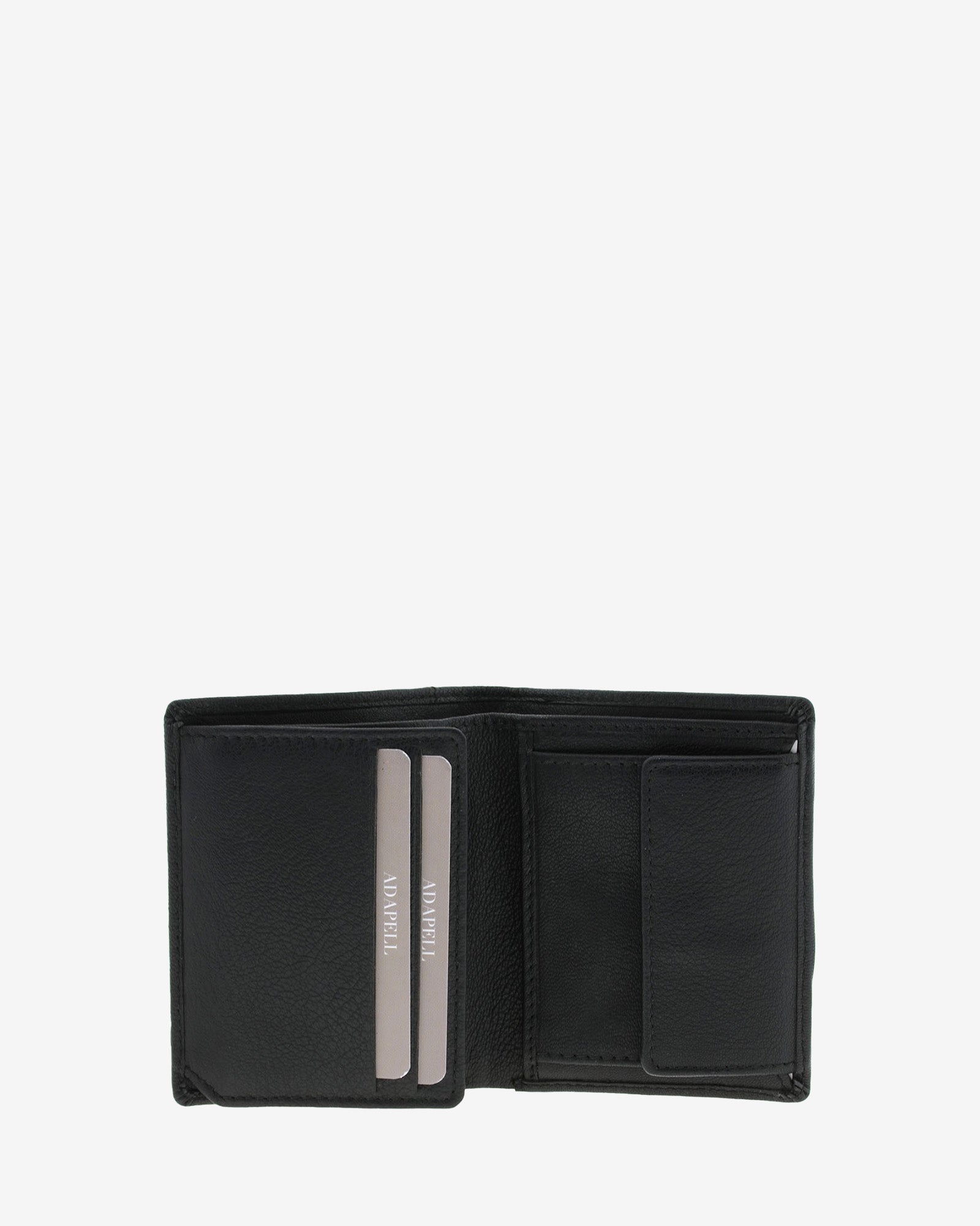 Adapell Maxwell 1656 portafoglio uomo verticale Nero RFID