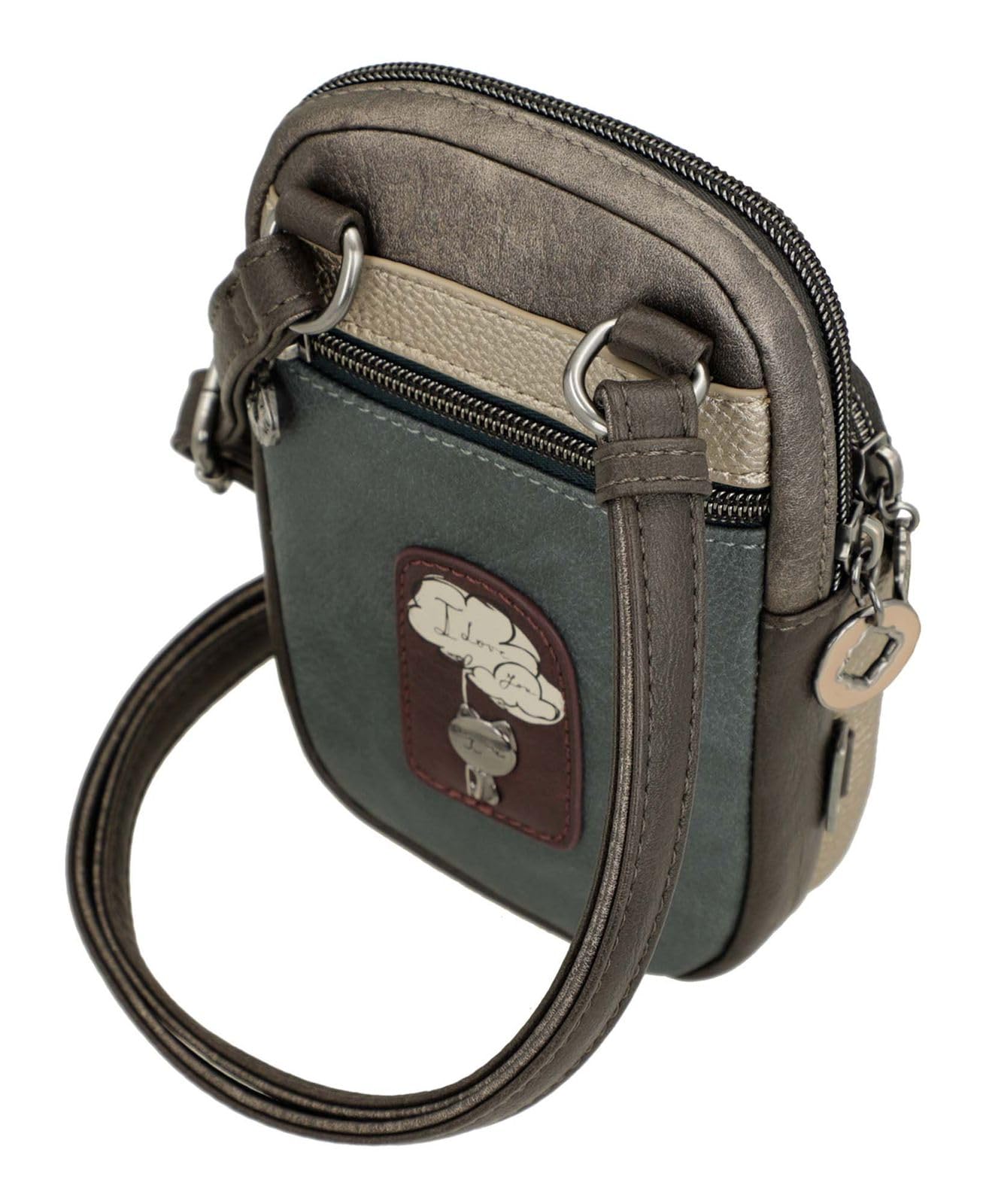 Anekke Real Mini Tracolla Borsa a Tracolla con Tasca Donna