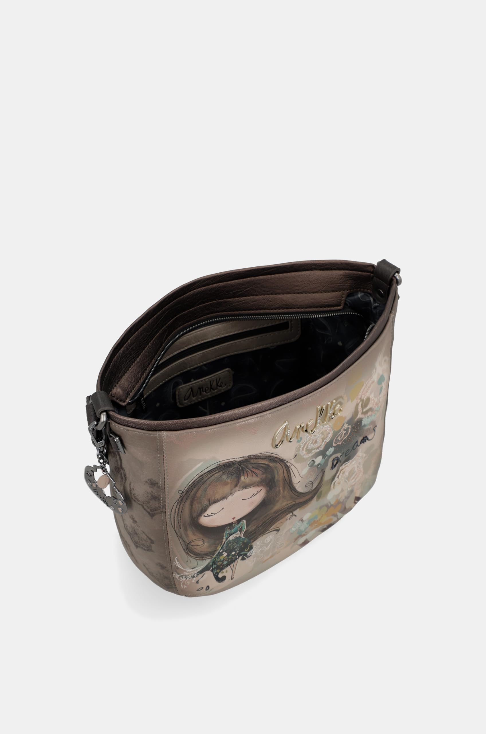 Anekke Real Tracolla Donna 27x26x13 cm con Cerniera