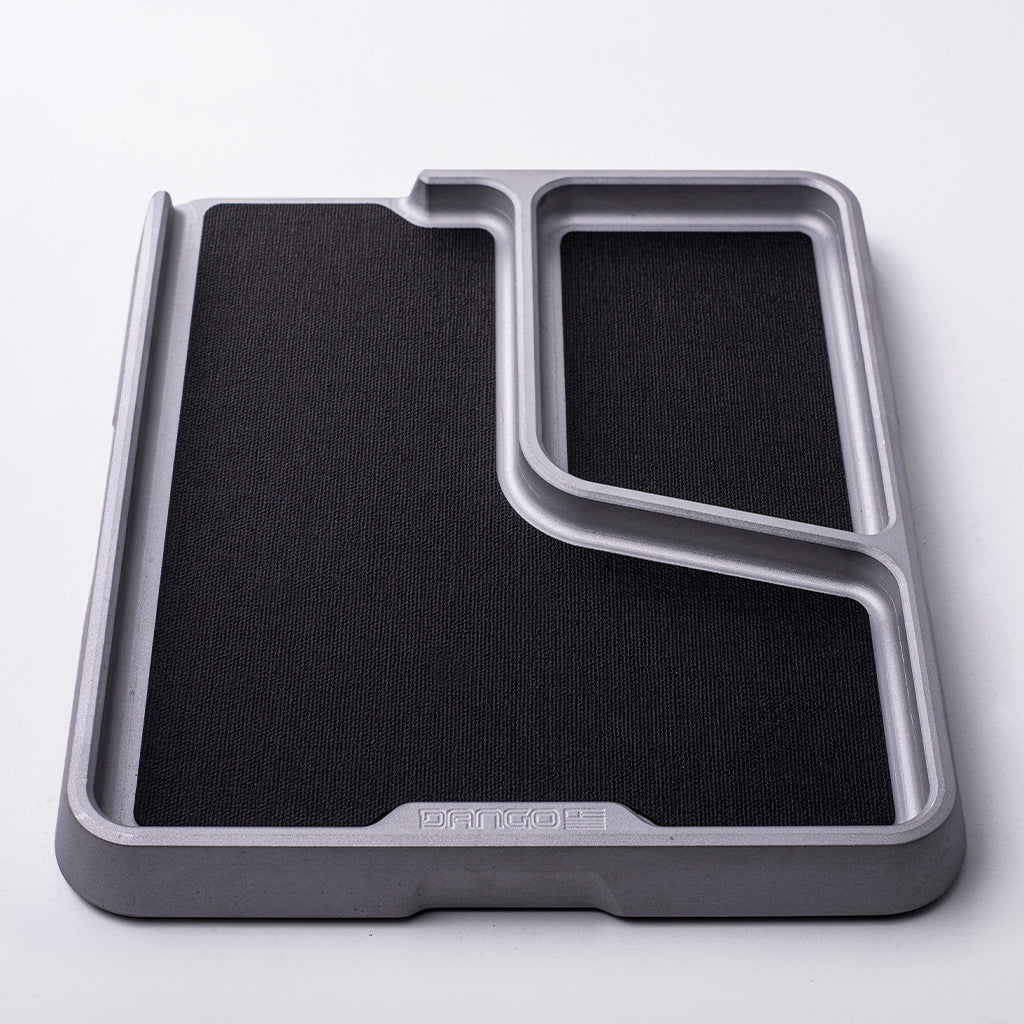 Dango Trays Side Tray svuotatasche alluminio grigio con DTEX