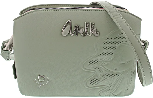 Anekke Original Borsetta Verde 23 cm Poliestere 3 Scomparti