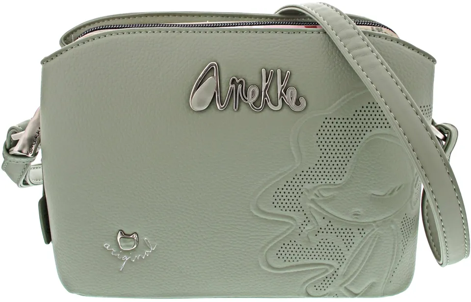 Anekke Original Borsetta Verde 23 cm Poliestere 3 Scomparti