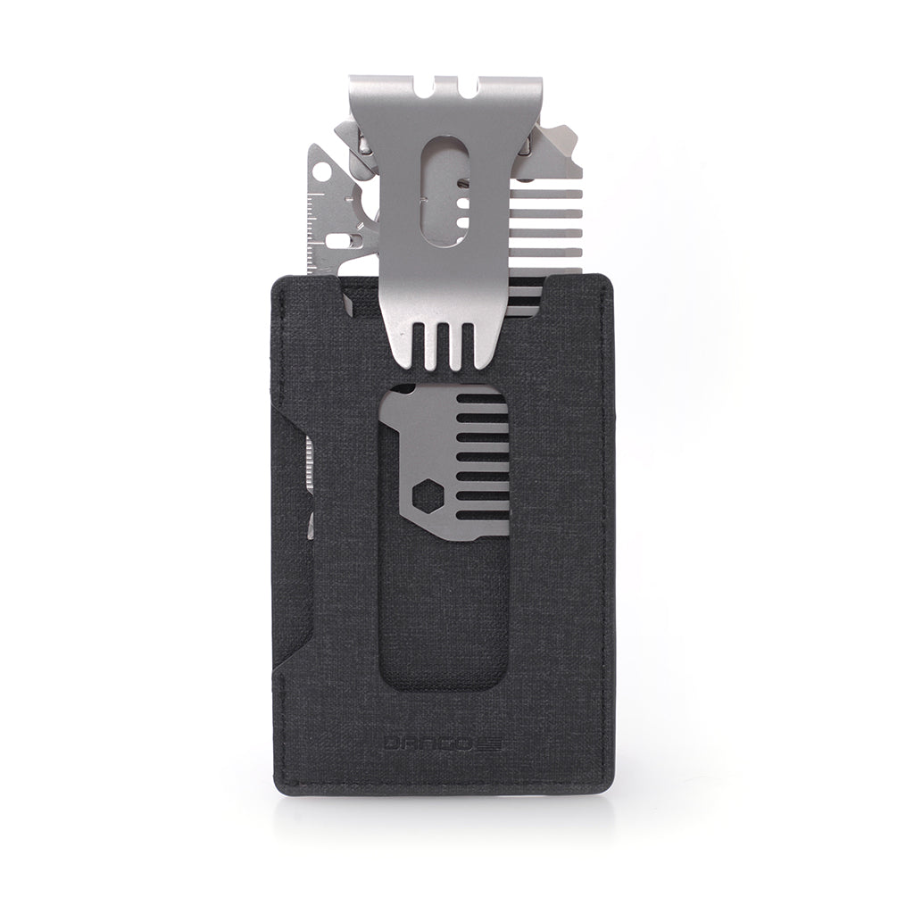 Dango S-Series S1 Stealth portafoglio slim DTEX nero 9 carte bundle