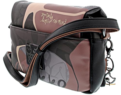 Anekke Real Heartbeat borsa a tracolla con patta 24x18x8 cm