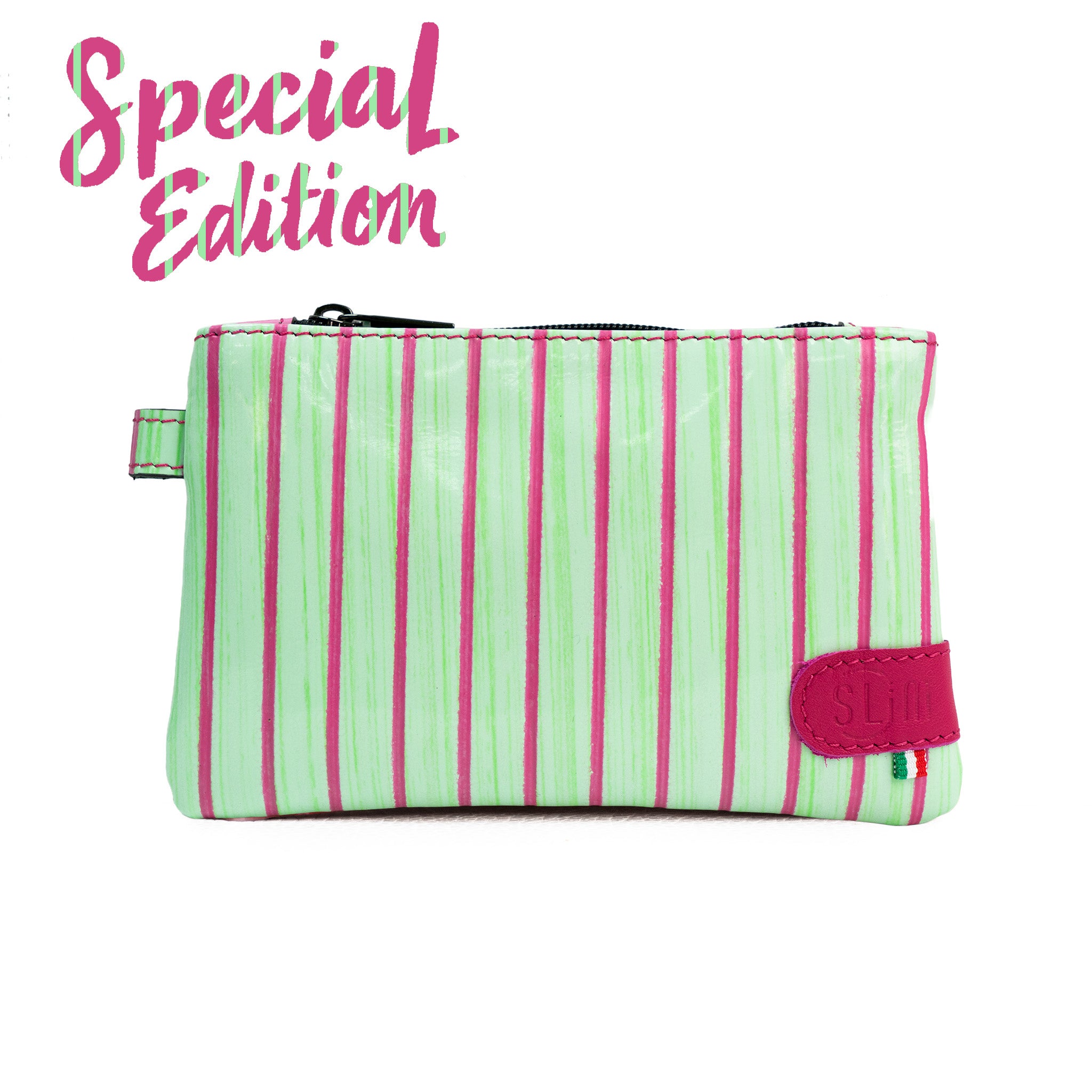 SLim Mini Pochette portamonete pelle compatta