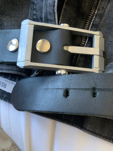 Dango Belt fibbia cintura alluminio nero jet