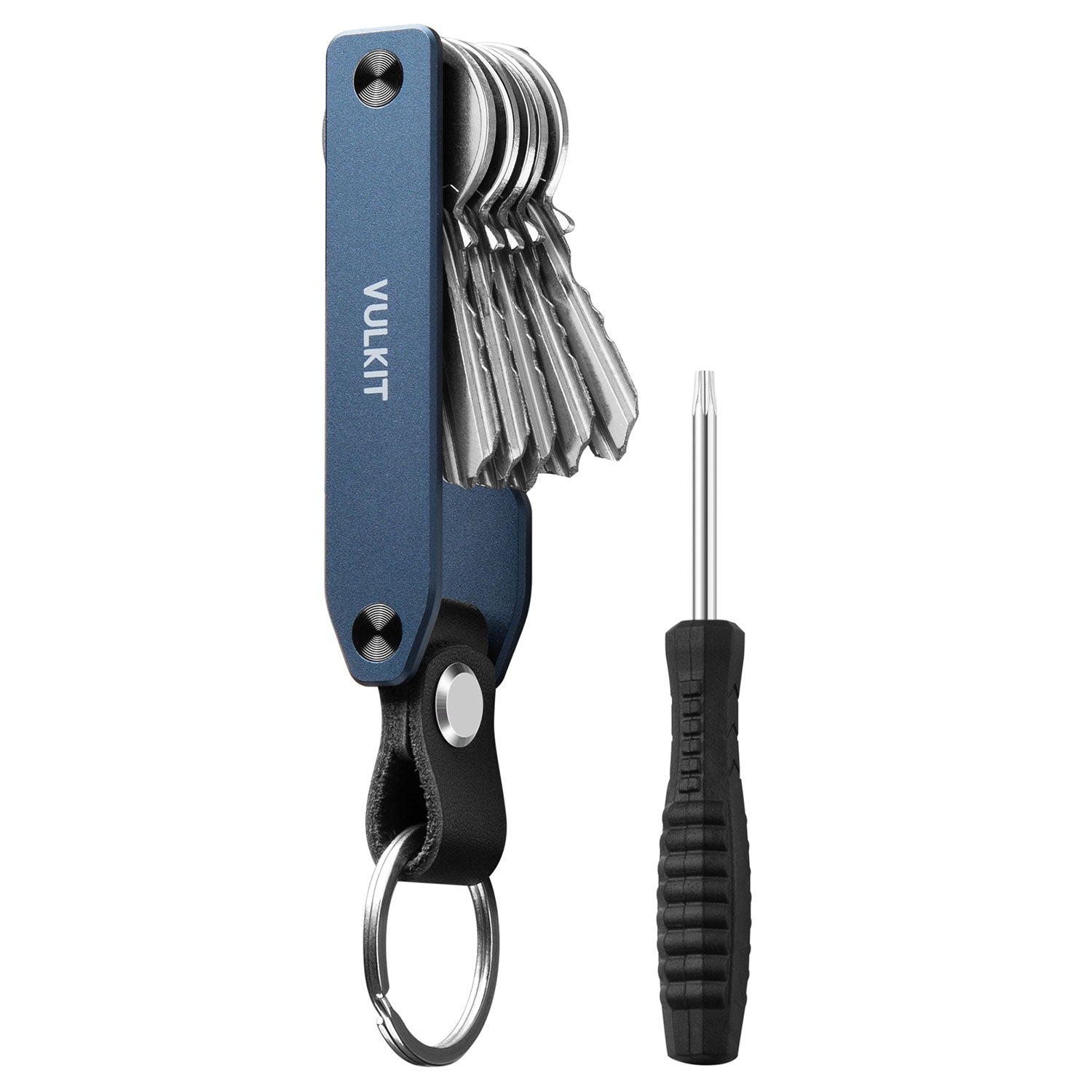 VULKIT Accessories VKC102 portachiavi alluminio nero