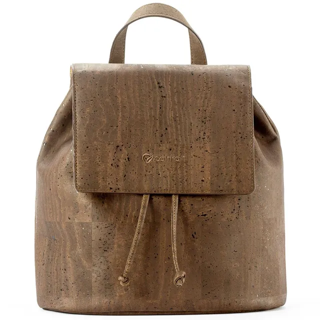 Corkor Bags zaino sughero marrone M vegano cruelty free