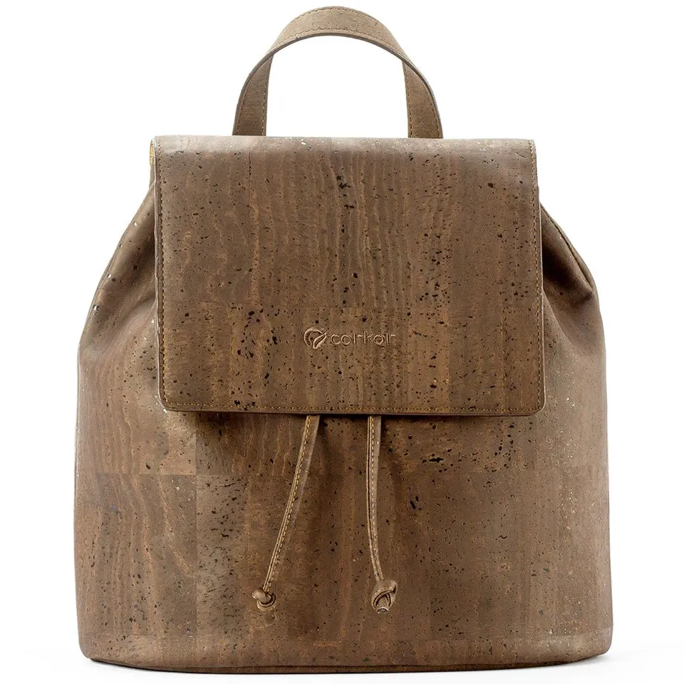 Corkor Bags zaino sughero marrone M vegano cruelty free