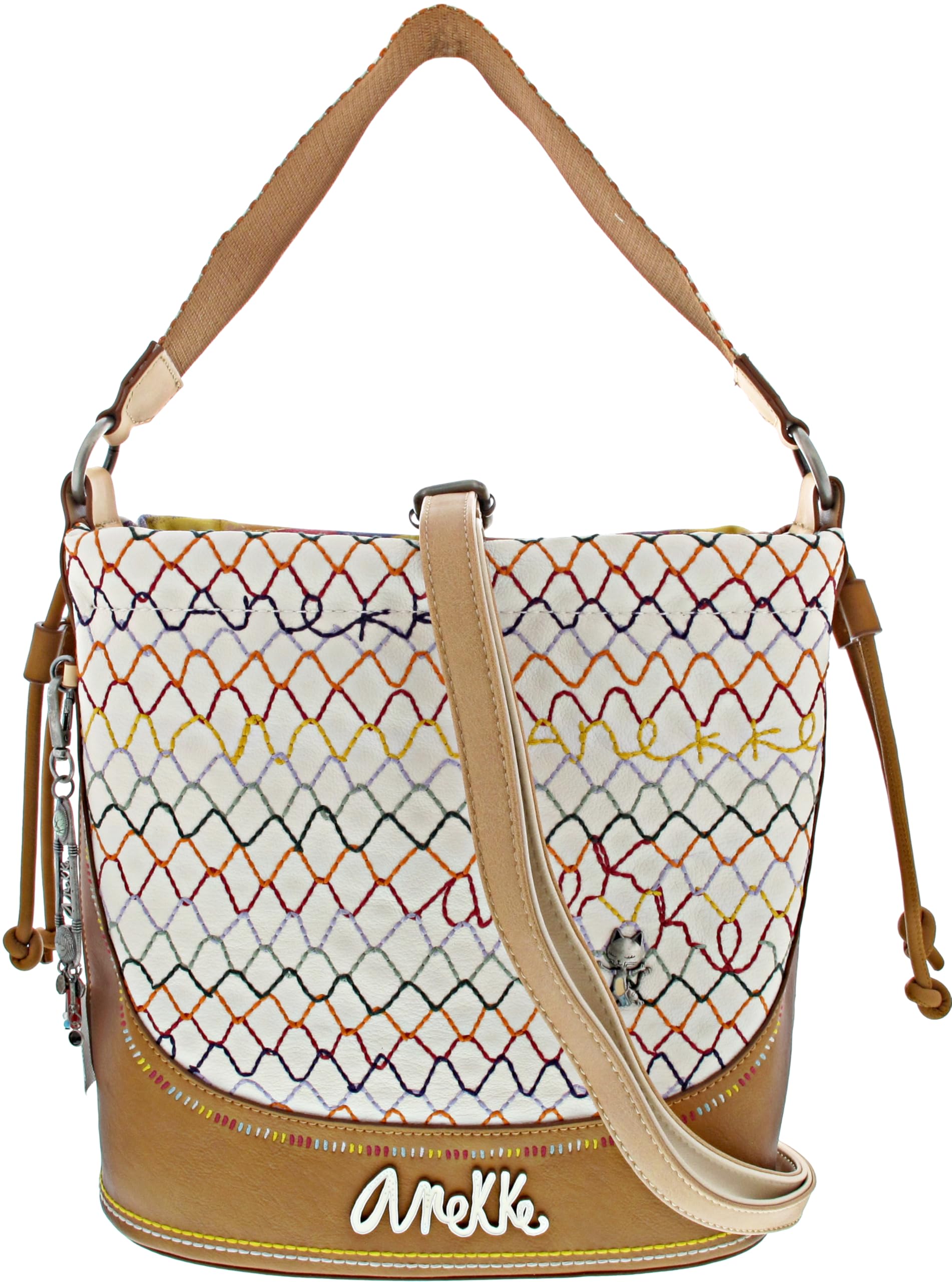Anekke Borse Hobo 36642-202 borsa multicolore 27x28x11