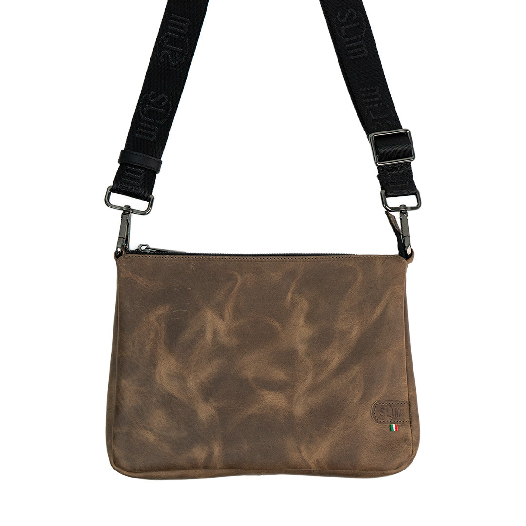 SLim Pochette Tracolla Tessuto Regolabile tracolla