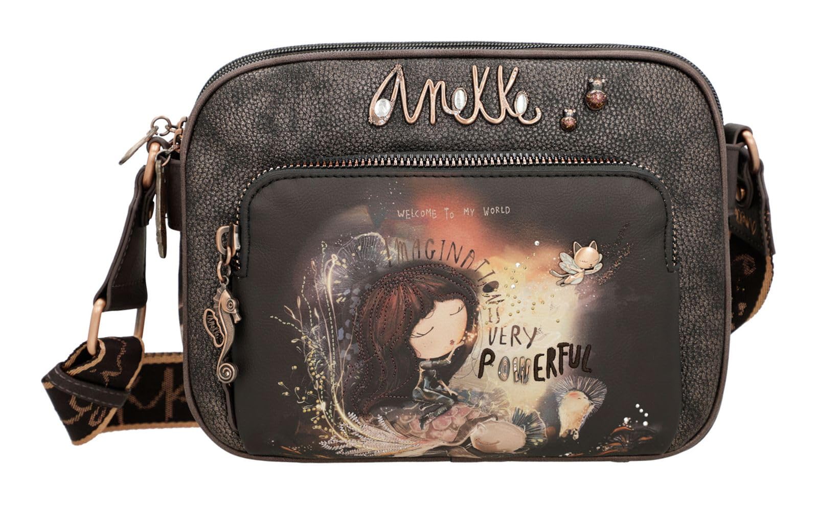 Anekke Dreamverse Borsa Tracolla 3 Scomparti 25x19 cm