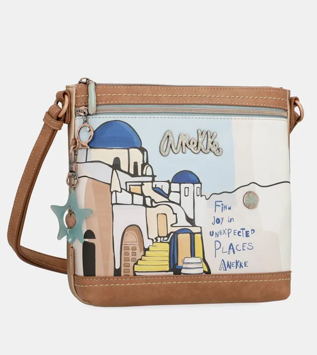 Anekke Mediterranean Sunrise borsa a tracolla donna stampa tramonto