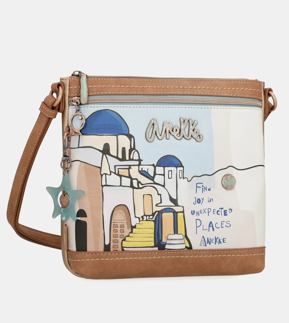 Anekke Mediterranean Sunrise borsa a tracolla donna stampa tramonto