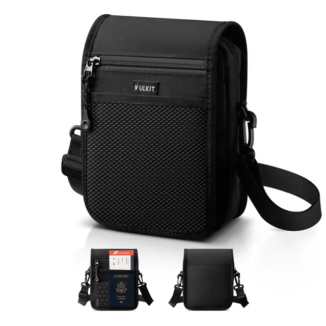 VULKIT Bags VB104 borsa messenger tracolla nera leggera