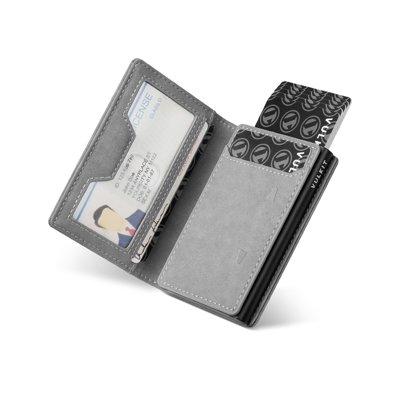 VULKIT VC502 portafoglio bifold RFID espulsore carte