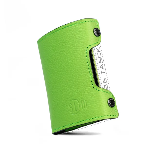 SLim Be Tasck Bottalato Verde cover pelle
