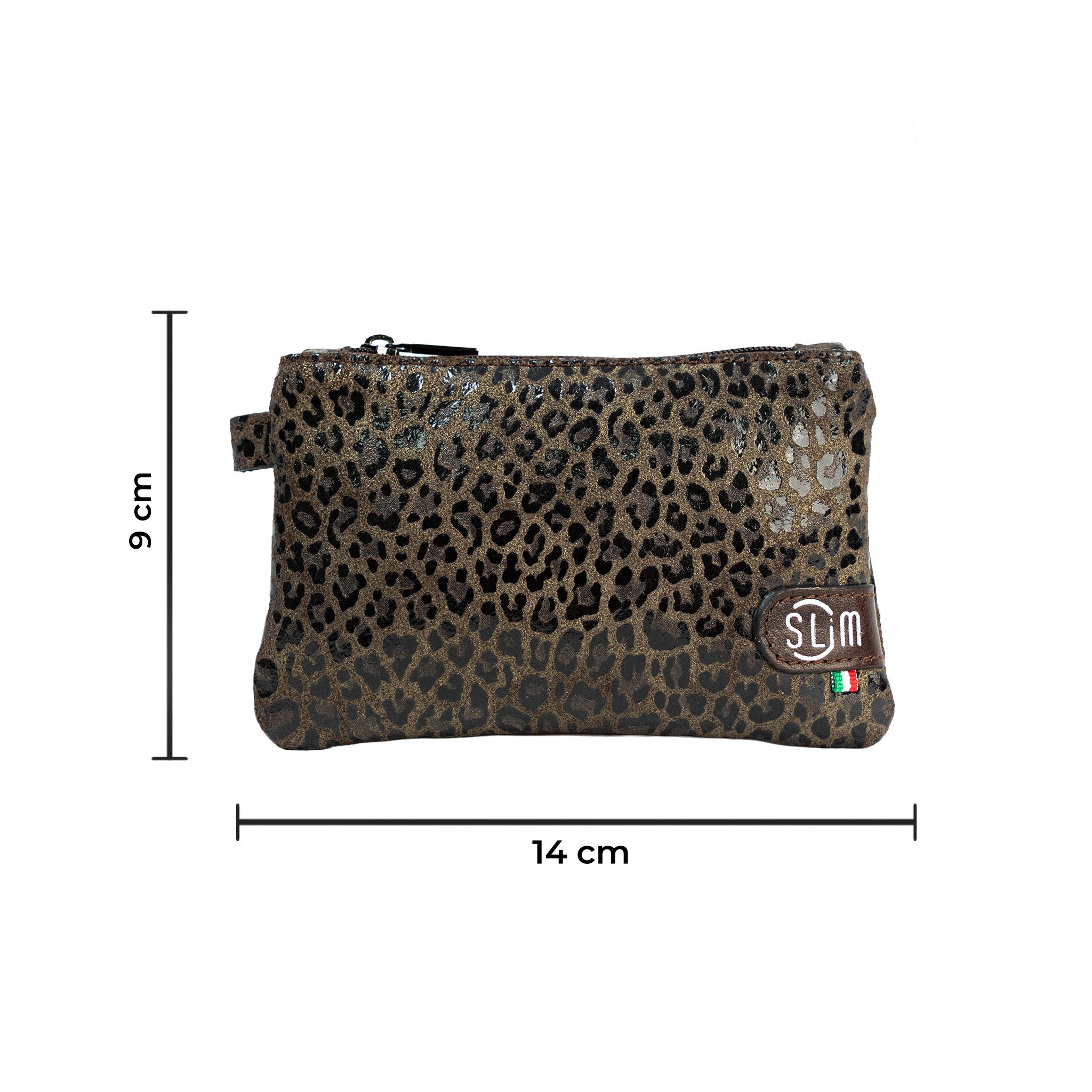 SLim Mini Pochette portamonete pelle compatta