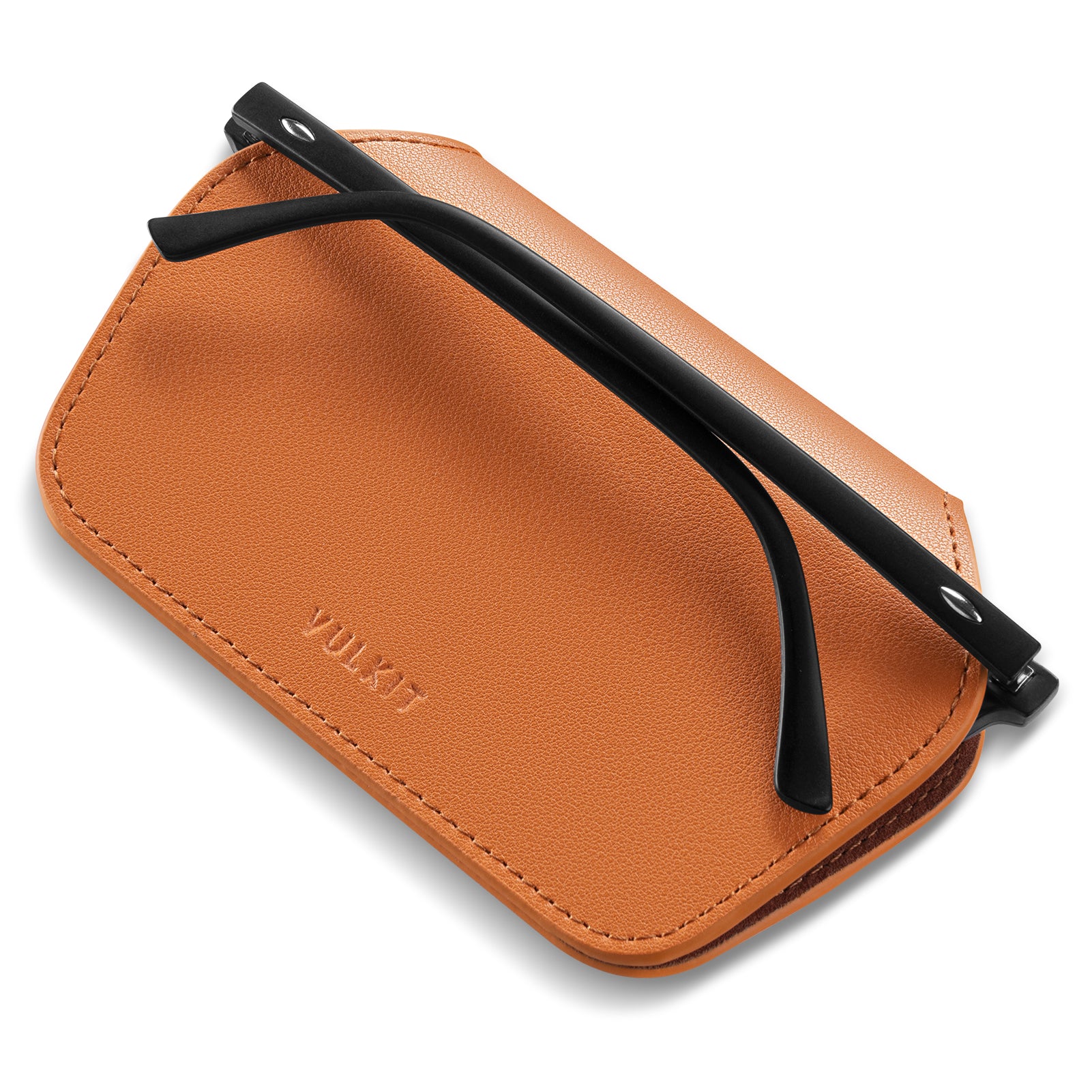 VULKIT Accessories VGP101 portaocchiali pelle nero magnetico