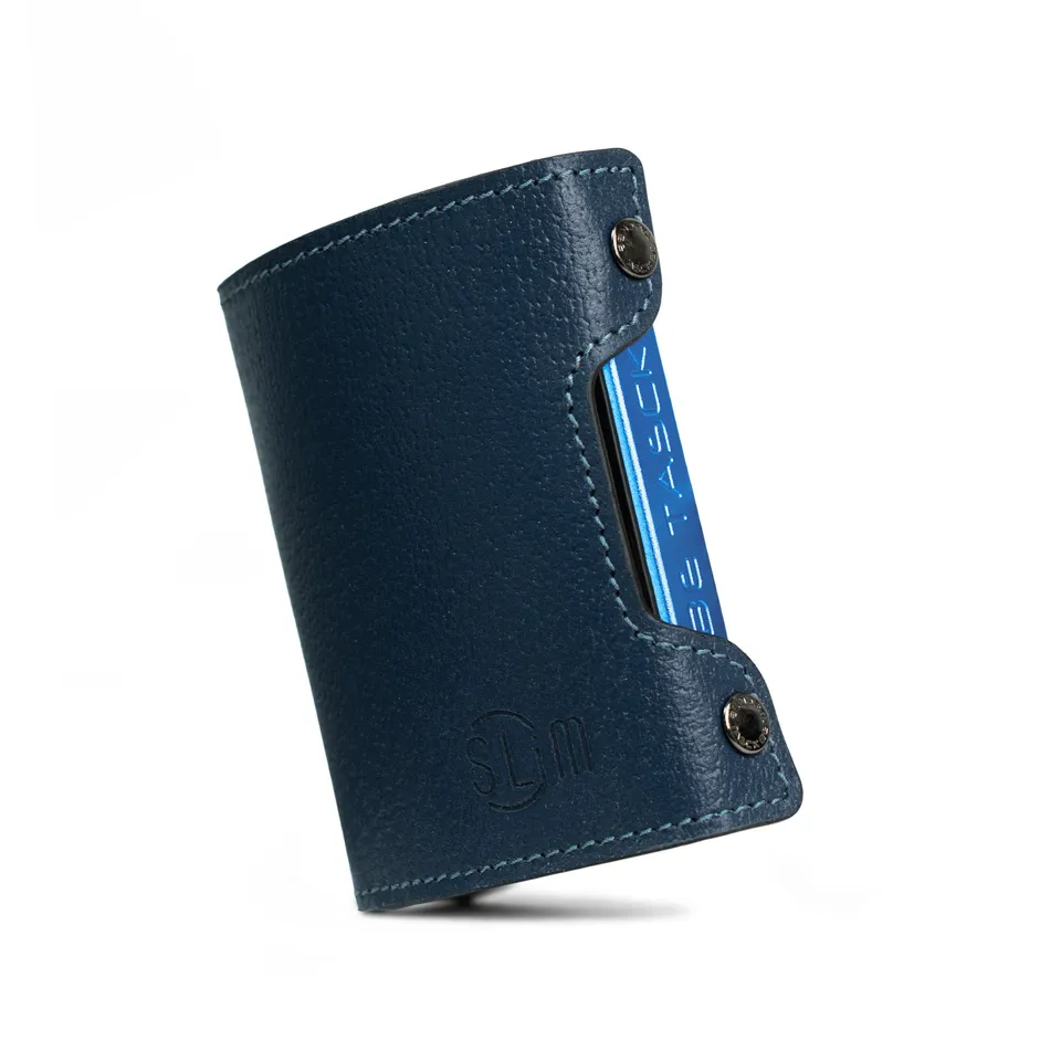 SLim Be Tasck Portafoglio Blu Cinghialino Frame Nero