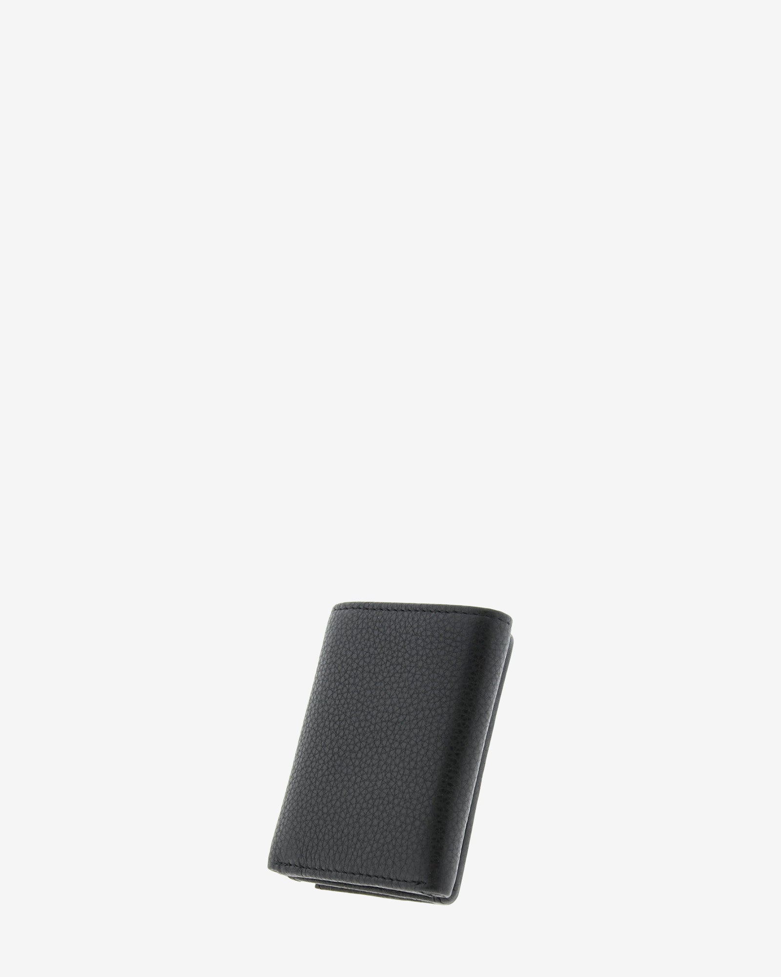 Adapell 8071 portafoglio piccolo pelle nero doppia patta